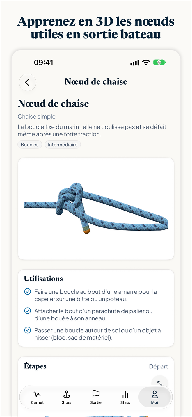 Capture d’écran de Divefolio : les nœuds en 3D (bêta)